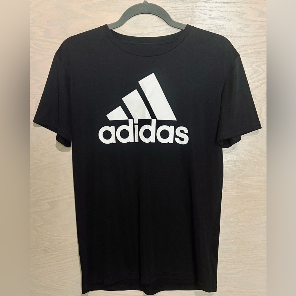 Adidas Kids Black and White Logo Tee